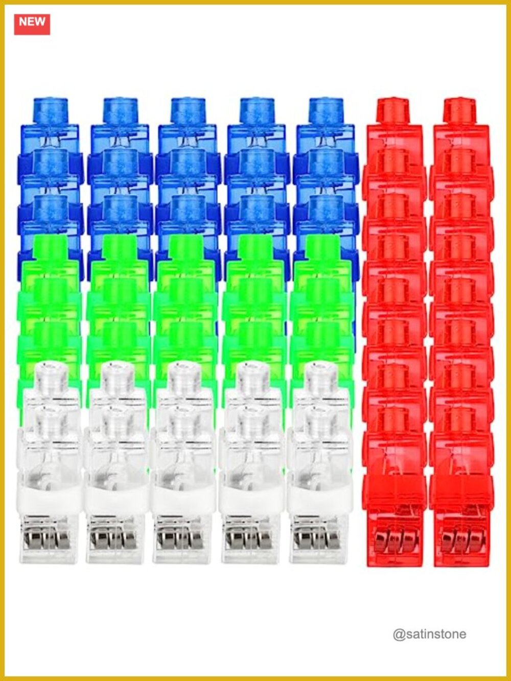 60 Pack Glow Party Finger Lights LED Flashlights for Kids Birthday Halloween